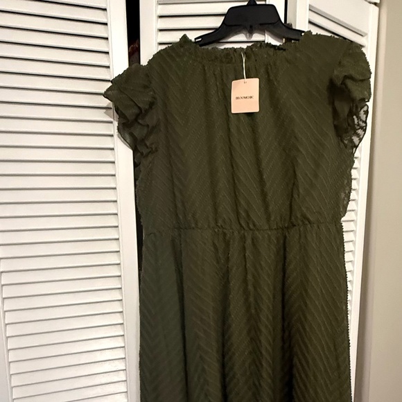 Bloomchic women’s casual A-line midi dress - Picture 3 of 3